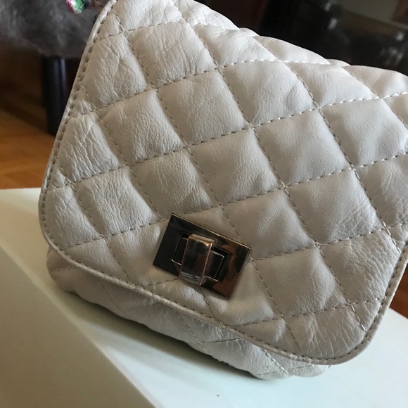 Aldo Handbags - Aldo - White Quilted Crossbody Bag with Chain